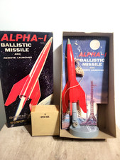 Vtg 1950s Scientific Alpha-1 Ballistic Missile  Launcher Rocket Kit w/Box 203