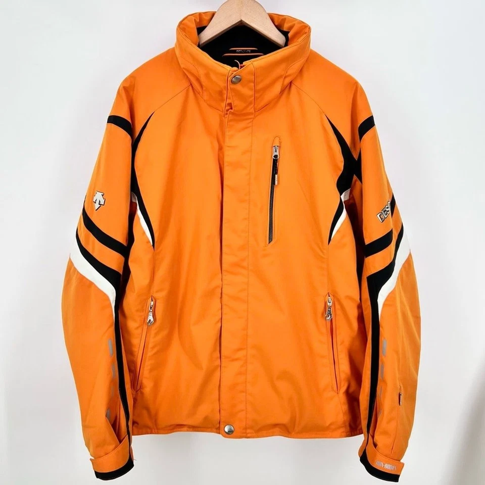 Descente Vtg Mens Ski Jacket D9-8625 Size L Orange Insulated Snowboard Coat - Image 2 of 4