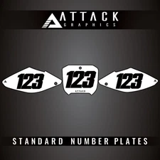 Attack Graphics Number Plate Backgrounds For Honda CR250R 2003