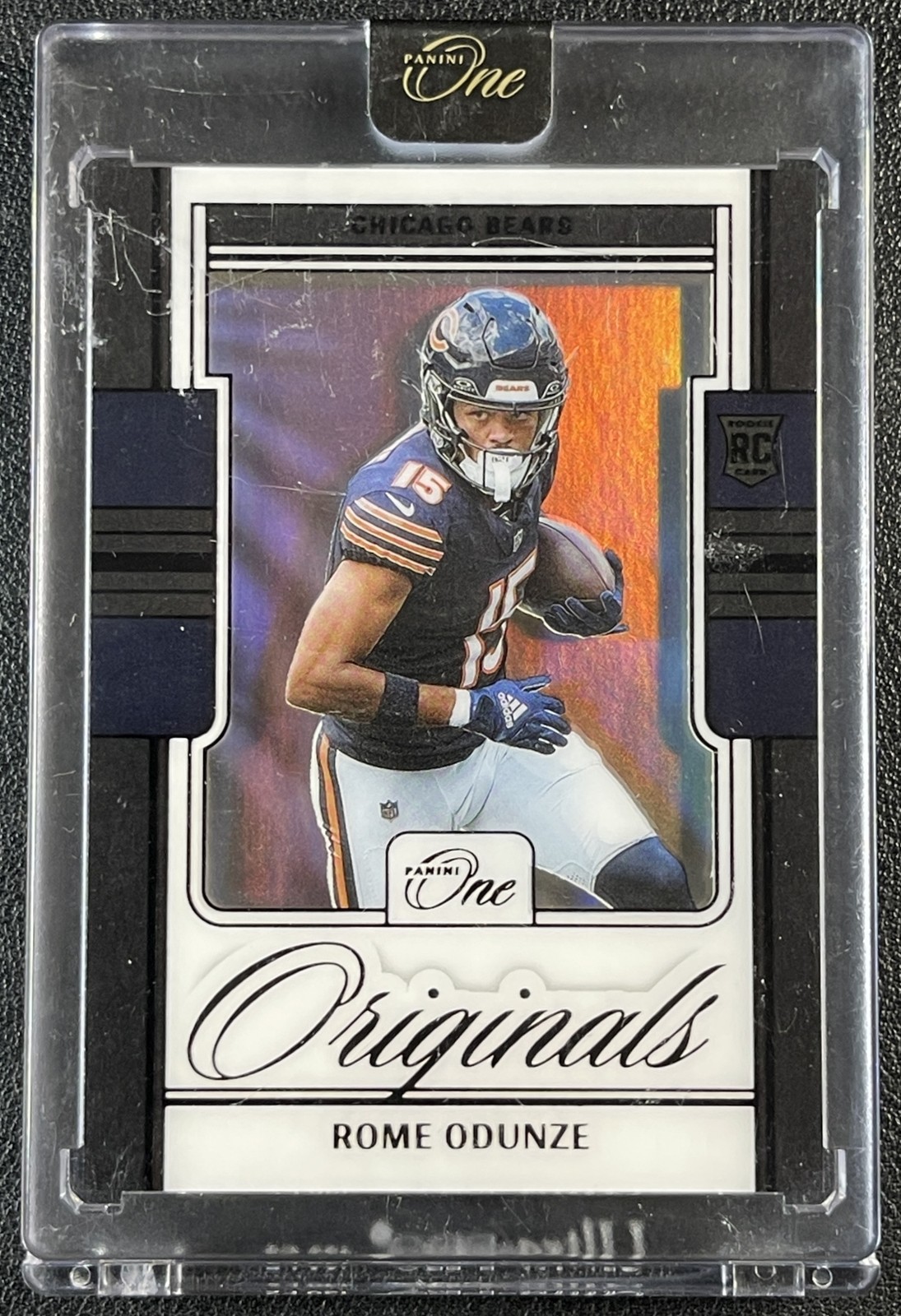 1/1 ROME ODUNZE 2024 PANINI ONE #OO-ROE ORIGINALS ROOKIE BLACK RC BEARS 1/1