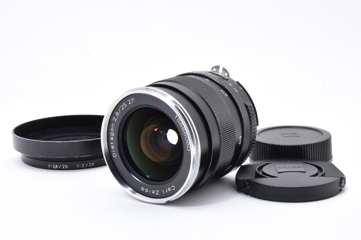Exc+++++ w/Hood] Carl Zeiss Distagon T* 25mm F2.8 ZF MF Lens Nikon