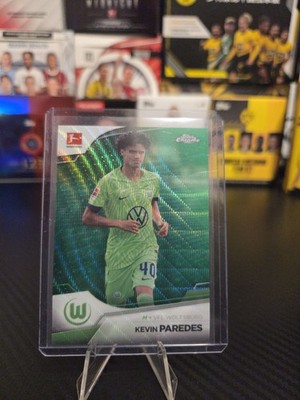 Kevin Paredes Topps Chrome Bundesliga Green Refractor /99 2022-23 VfL Wolfsburg