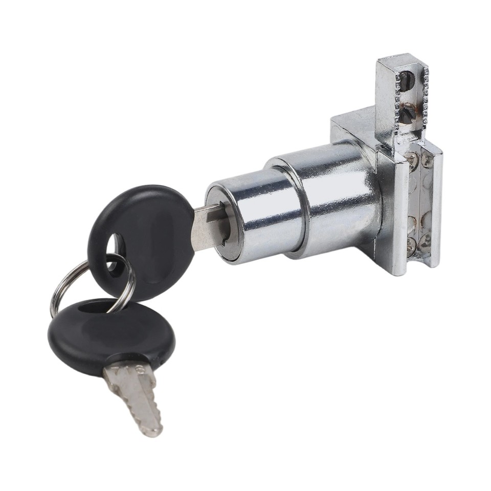 Cerradura De Aplicar Puerta De Vidrio Doble 409 Niquelado