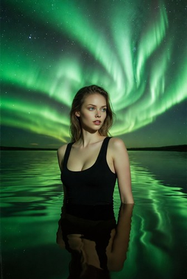#ad #ad Norther Lights Female Photography – 5x7 Collectible – S272 $7.66