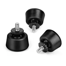 3 Pcs Universal 1/4 Rubber Foot Spike, 1/4-20, Anti-Slip, Fits NT70 NT72
