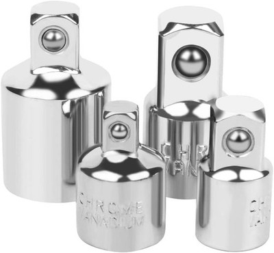 Adapter Set 4-teilig Stecknuss Reduzierstück 1 2 auf 3 8 Zoll Knarre Ratsche Kfz