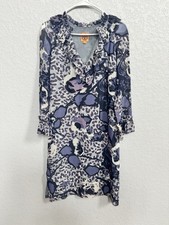 Tory Burch long-sleeve ruffled silk dress size 4