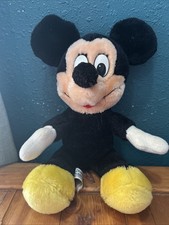 Vintage 1980S Walt Disney World Mickey Mouse Plush 10 Inches. Made In Korea Rare