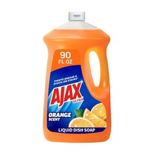 Ajax Ultra Liquid Dish Soap Orange Scent Triple Action 90 fl oz Bottle