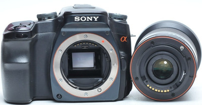 Sony Alpha A100 10.2MP DSLR camera 18-55mm Sony Lens Battery Charger KIT! GREAT