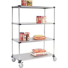 Nexel 72x24x69 Galvanized Shelf Truck 1200 Pound Capacity