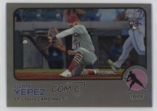 2022 Heritage High Number Chrome Silver Bordered Refractor /373 Juan Yepez 0t2