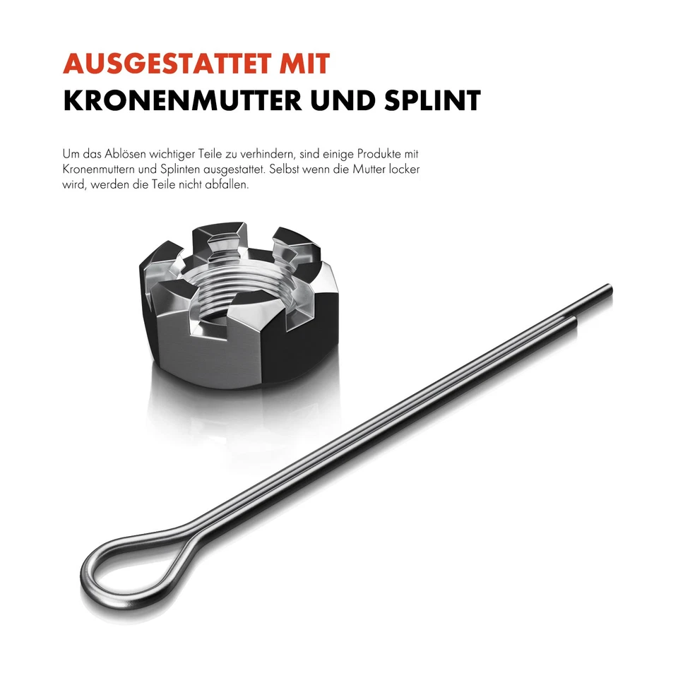 8PCS Front Control Arm Set Coupling Rod for BMW E60 2001-2010 E61 2004-2010 - Image 4 of 4