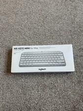 Logitech MX Keys Mini for Mac Wireless Keyboard (Pale Grey), English UK