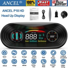P18 Gps Hud Car Head Up Display Speed Mileage Time Latitude Longitude Projector