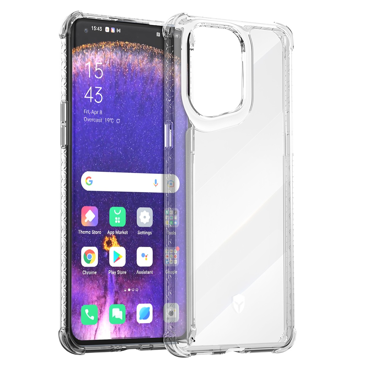 Coque Oppo Find X5 Force Case AIR transparente siliconée