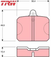 TRW GDB300 Bremsbelagsatz FüR Scheibenbremse Bremsbelagsatz BremsbeläGe