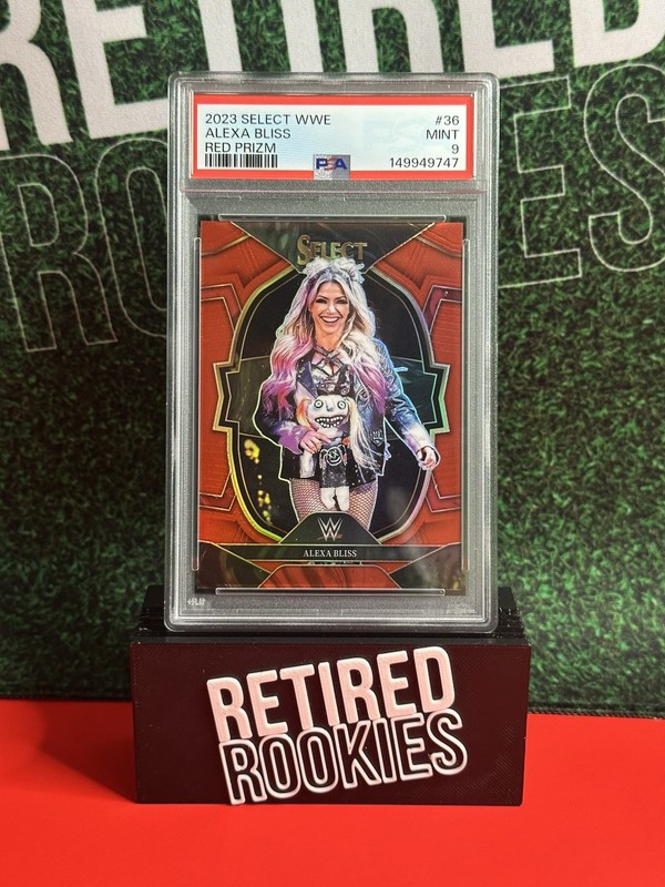 Alexa Bliss 2023 Panini SELECT WWE  #36 Red Prizm /175 Psa 9