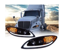 Replacement For International Prostar 2008-2018 Headlight Assembly Set With B...