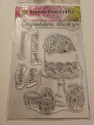 Honey Doo Crafts - Stempelset einfach Kuchen hinzufügen neu und versiegelt 