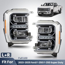 Full Led Headlight For 2023-2025 Ford F-250 F-350 Super Duty Left And Rightpair Full Led Headlight For 2023-2025 Ford F-250 F-350 Super Duty Left And Rightpair