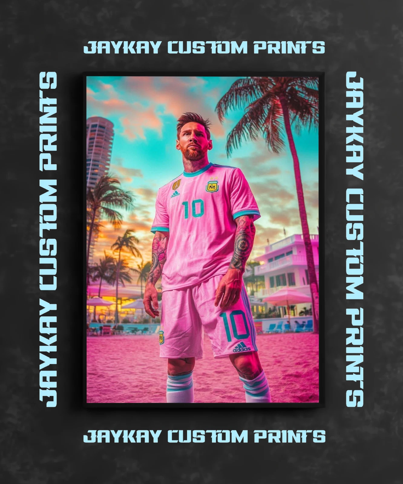 Lionel Messi Inter Miami CF MLS Soccer Poster Print - No Frame