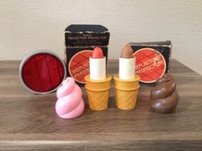 Avon Vintage Reflector W/2 Boxes & Chocolate & Strawberry  Ice Cream Cones
