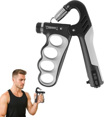 Handgelenk- und Unterarmtrainer 5 100 kg Widerstand, Zählfunktion, rutschfester