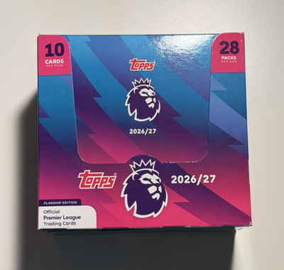2026-27 Topps Flagship EPL English Premier League Soccer SEALED Full Box