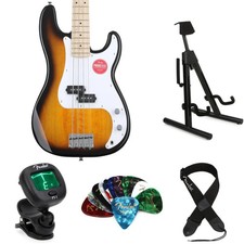 Squier Sonic Precision Bass Essentials Bundle - 2-color Sunburst