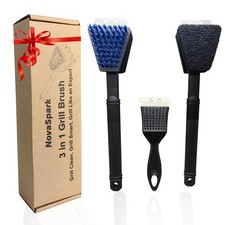 Nylon Grill Brush No Wire Bristle Barbecue Brush Grill Cleaning Kit Safe Gril...