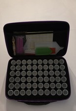 Diamond Painting Storage Containers 60 Slots With Case And Accessories