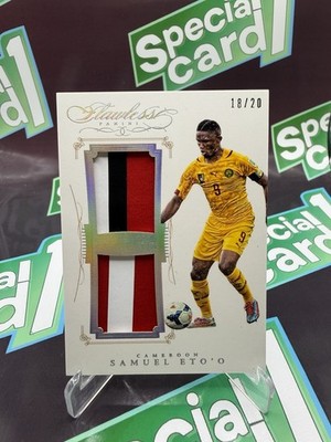 2015-16 Panini Flawless Samuele Eto'o Match-Worn Patches /20 SSP SP SICK