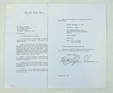 SIGNED Elizabeth TAYLOR invitation - party for Jimmy Stewart at Burbank Studios