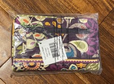 NWT Vera Bradley Plum Crazy Turn Lock Wallet purple
