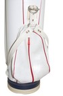 Vintage Don Martin Turf King Fur 35" Golf Bag RARE White Nylon And Leather — photo 6