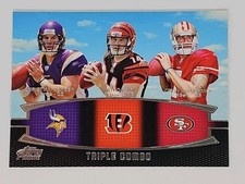 2011 TOPPS PRIME PONDER | DALTON | KAEPERNICK - ROOKIE TRIPLE COMBO |
