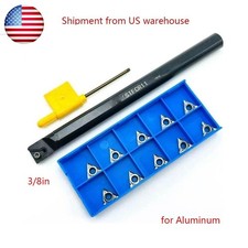 3/8" SHANK S06-STUCR02 Indexable Boring Bar  10pcs TCGT110204 Carbide Insert US
