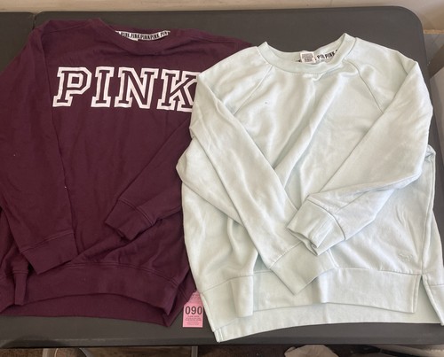 2 PINK Victorias Secret Burgundy Blue 