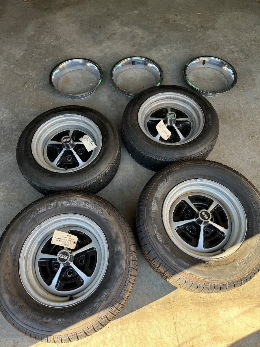oldsea 花Rim.プレス 2個セット 4 OEM GM 1970-1972 OLDSMOBILE 442 14 X 7 SSI W30/W31 LZ WHEELS