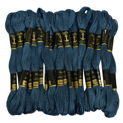 Anchor Threads Floss Unique Softness Stranded Hand Embroidery Knitting,25 Skeins