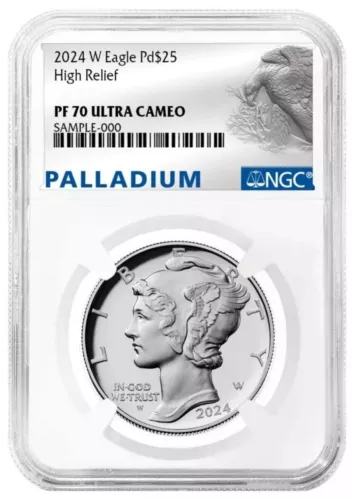 2024 W Palladium Eagle Pd$25 High Relief NGC PF70 Ultra Cameo -Presale-
