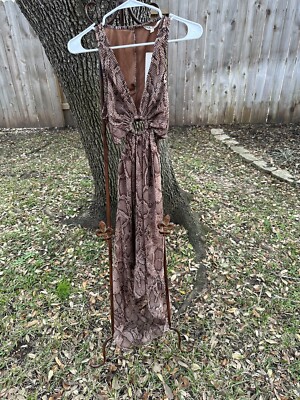 Size small snake pattern backless dress | eBay Size small snake pattern backless dress | eBay
