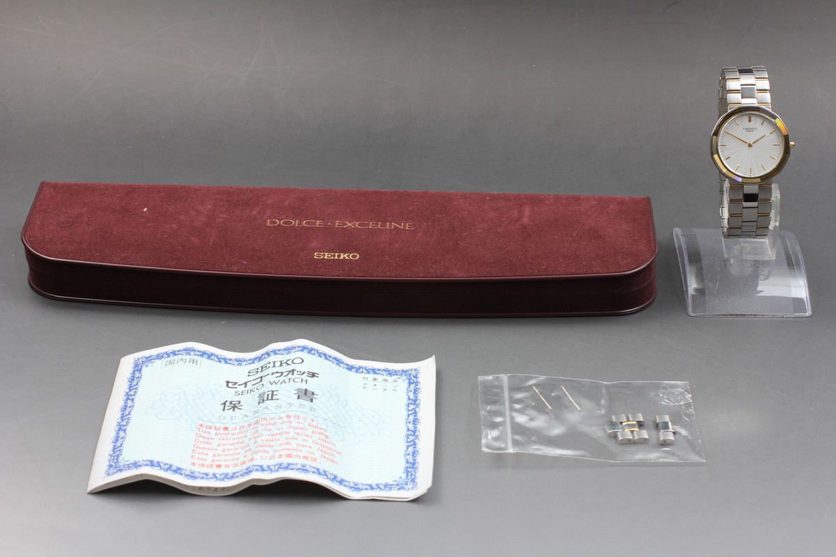 SEIKO LASSALE ラサール クォーツ コンビ 5A54-0350 SEIKO LASSALE ラサール クォーツ コンビ 5A54-0350 - メルカリ