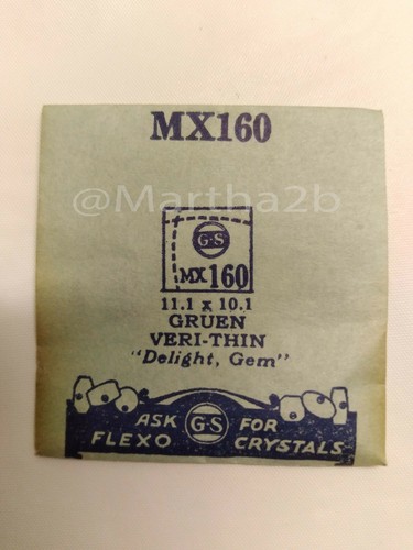 Repuesto Reloj GRUEN GS Cristal Acrílico Plástico De Colección NOS - Variedad G3 - Imagen 4 de 21
