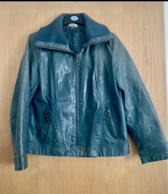 Jacke Lederjacke 100% Echt Leder Gr. L/XL Repeat 