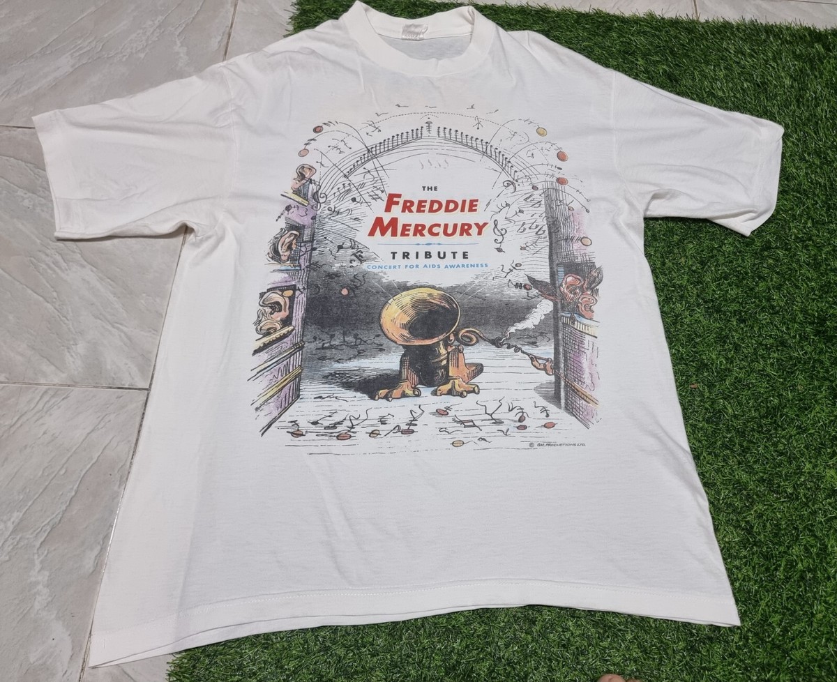 rare Freddie Mercury Tribute Concert T Shirt, 1992 Wembley Stadium, Queen  size M