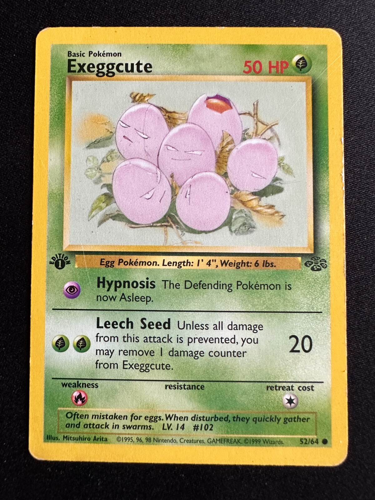 Goldeen & Exeggcute 1st Edition Jungle Set Pokemon Cards 52/64 53/64 eBay