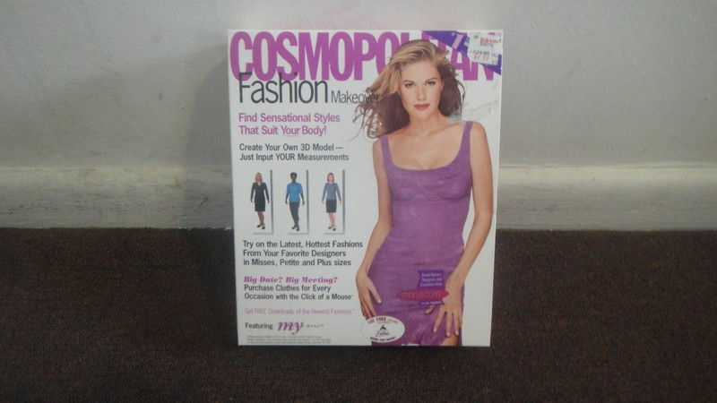 COSMOPOLITAN Fashion Makeover CD-ROM for Windows 95/98/NT - NEW in RARE BIG BOX!