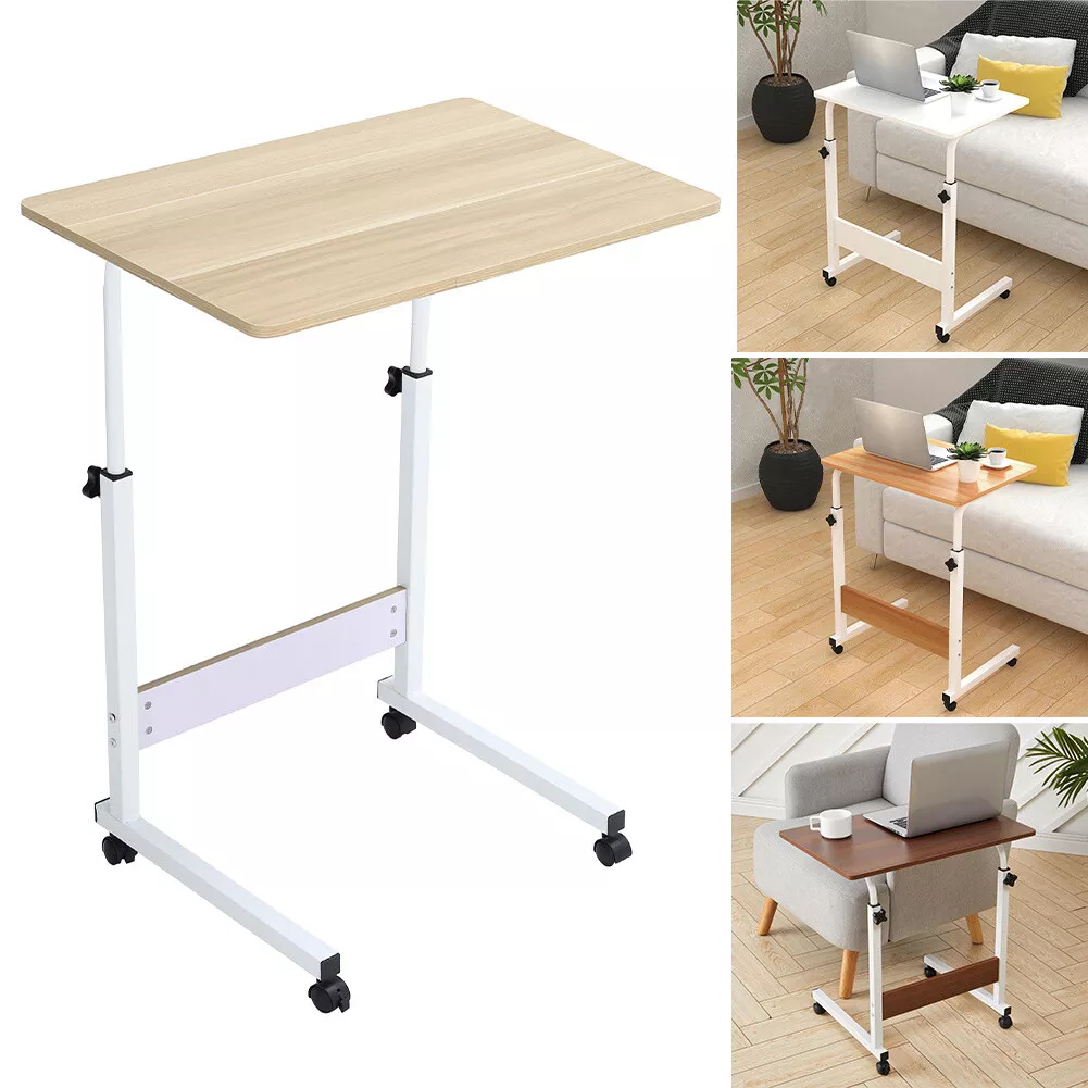 Movable TV Dinner Laptop Tray Adjustable Over Bed Table Desk Sofa